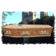 Solid Oak Raised Lid Panel Coffin - Outstanding Quality